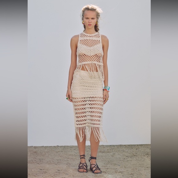 BNWT Zara Macrame Set - Picture 3 of 9